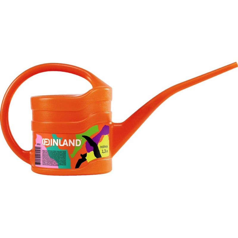 Лейка 1,3л оранжевая FINLAND 2052