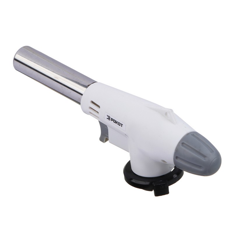 Горелка газовая, пьезо, цанговый захват, сопло 14,3мм РОКОТ 116-054