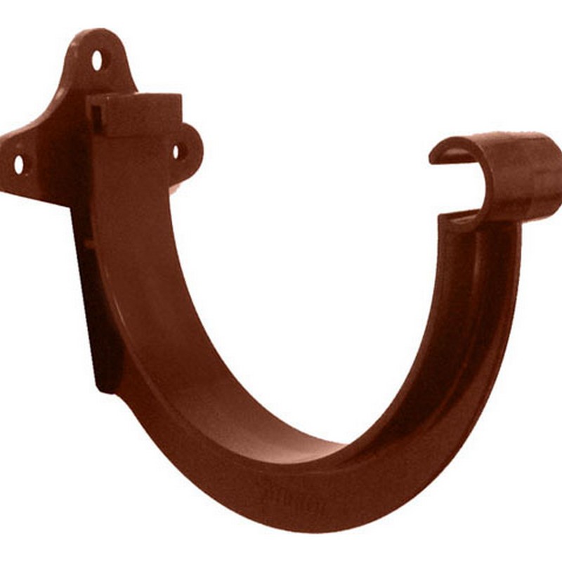 Кронштейн желоба ПВХ (коричневый) MUROL