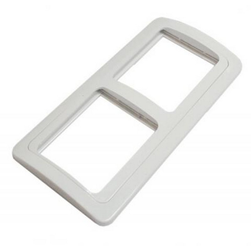 Рамка 2-мест. гориз. бел. TDM Валдай 1804-0017