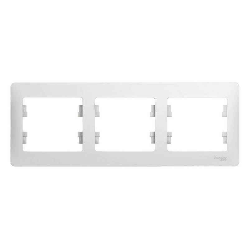 Рамка 3-мест. гориз. белая Schneider Electric GLOSSA GSL000103
