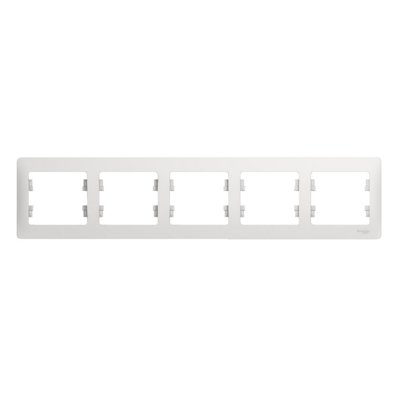 Рамка 5-мест. гориз. белая Schneider Electric GLOSSA GSL000105