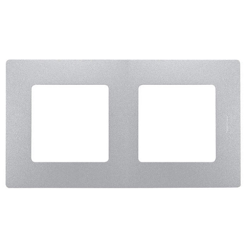 Рамка 2-мест. Алюм. Legrand Etika 672552