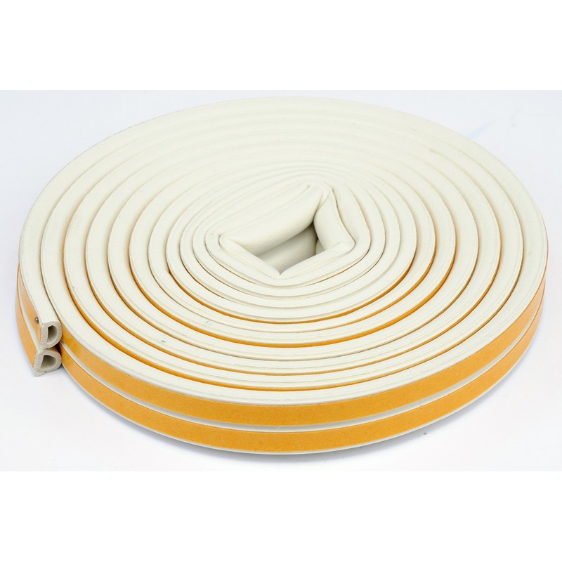 Уплотнитель самокл. D-профиль 12х10мм Белый (50) 