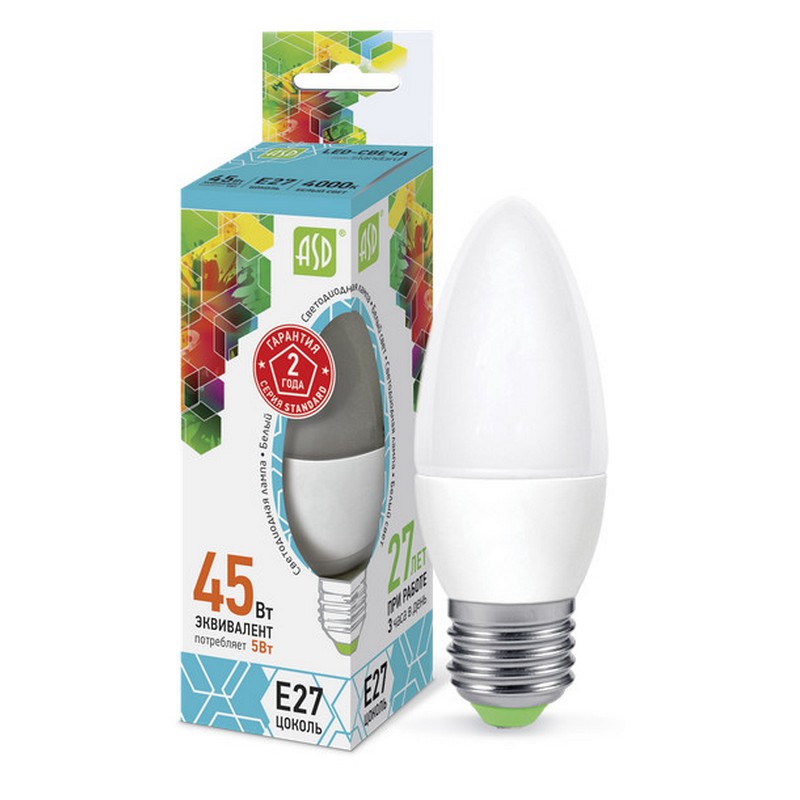 Лампа LED свеча 14вт E27 4000К 1330лм IN HOME LED-СВЕЧА-VC