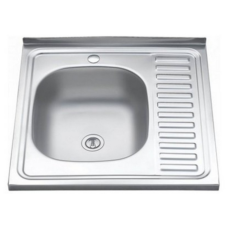 Мойка накладная нерж. 60*60 ЛЕ 0,4*130 мм