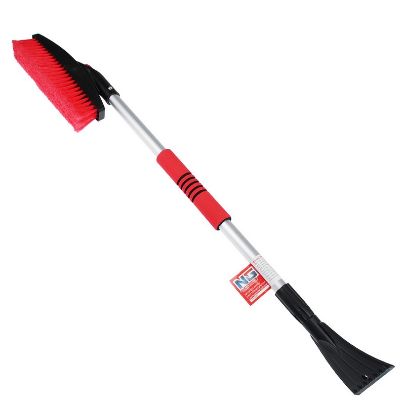 Щетка для уборки снега телескоп. 86-122см расщепленная щетина NEW GALAXY NG 5005