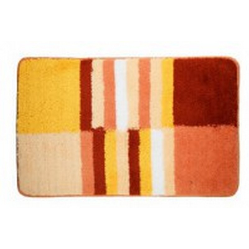 Коврик для ванной, акрил, 50х80см, оранжевый 103132