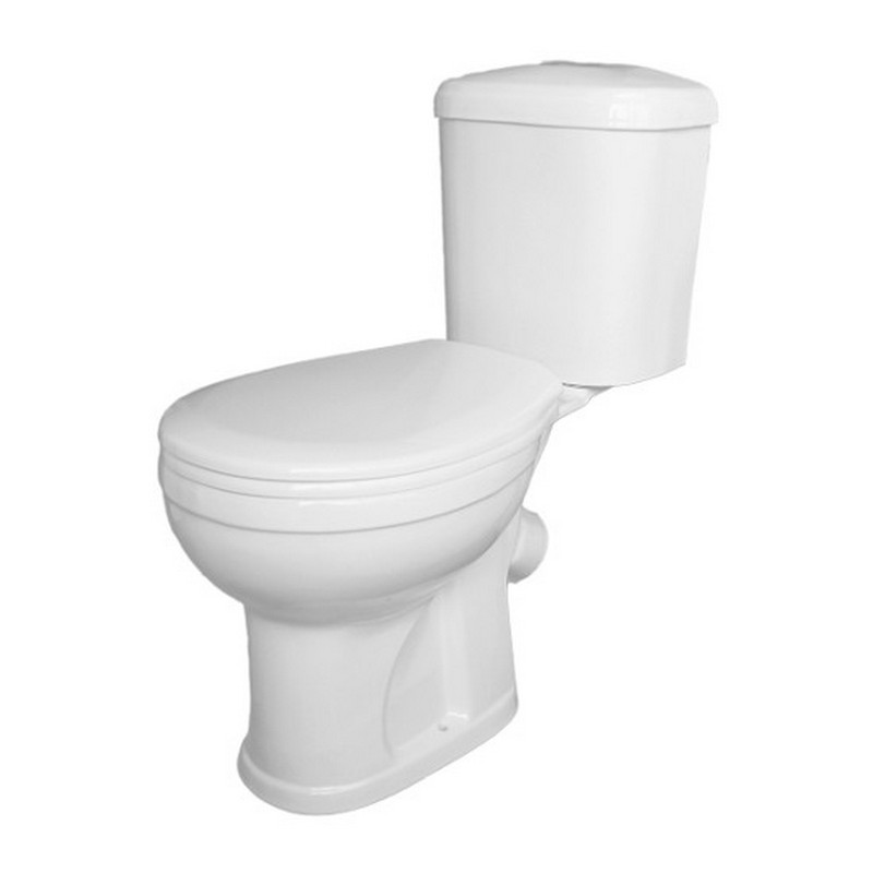 Унитаз компакт ДОРА белый (с арматурой, сиденьем)