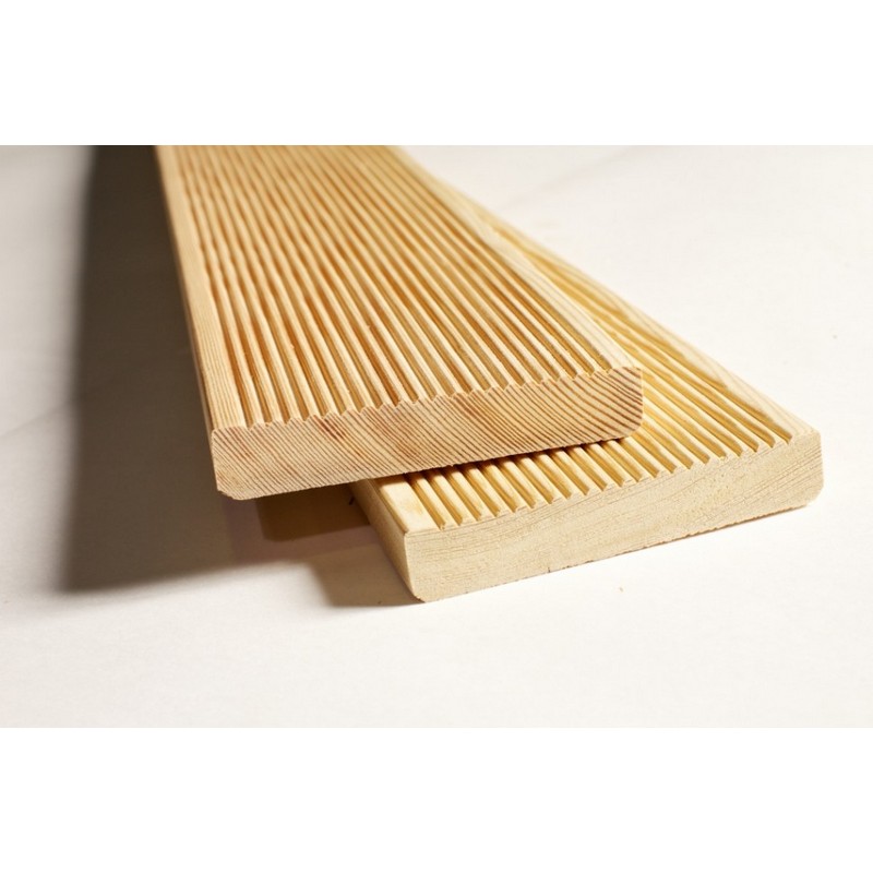 Доска террасная 28х140х3000 хвоя сорт АВ