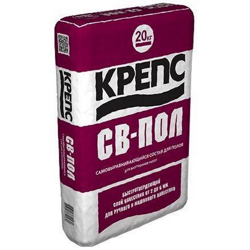 Состав самовыравнивающий для пола Крепс СВ  20кг