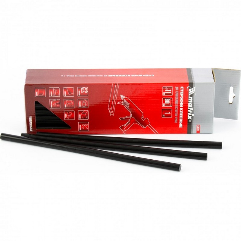 Стержень клеевой 11х300мм черный MATRIX (34)