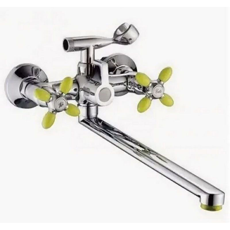 P2771-11 Смеситель универсальный с прямым изливом и поворотным переключателем для душа