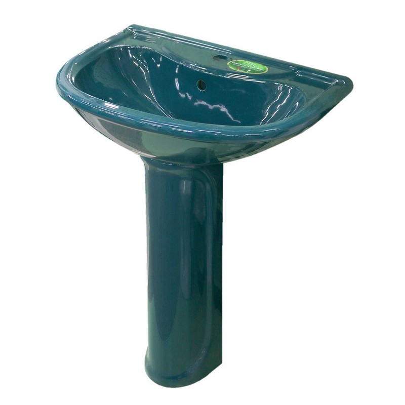 Умывальник-тюльпан ПРЕСТИЖ зелёный с отверстием