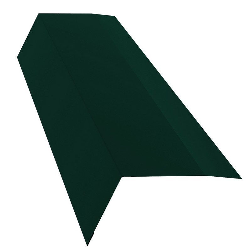 Планка карнизная, 100х60х15 мм, длина 2 м (зеленая) 6005