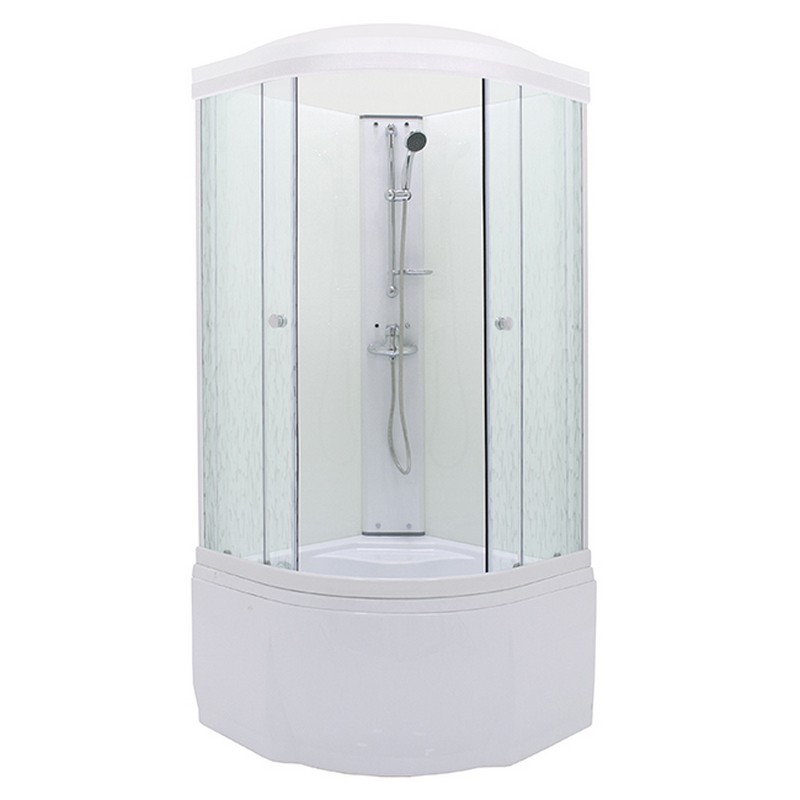 Душевая кабина РИФ Б высокий поддон 90*90 (ДН4,Белый,ГРЕЙС)