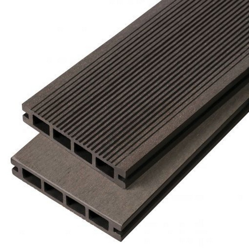 Доска террасная "Slim" "Палисандр" с тиснением 3D 140х18х3000мм 