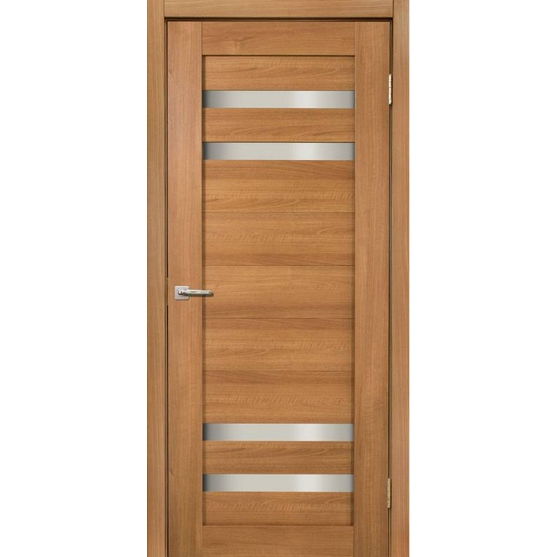 Дверное полотно 636 экошпон Карамель 2000х700 стекло