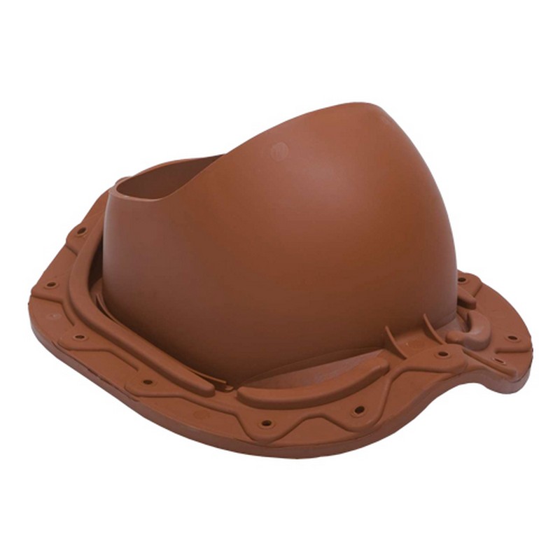 Проходной элемент трубы коричневый (металочерепица)