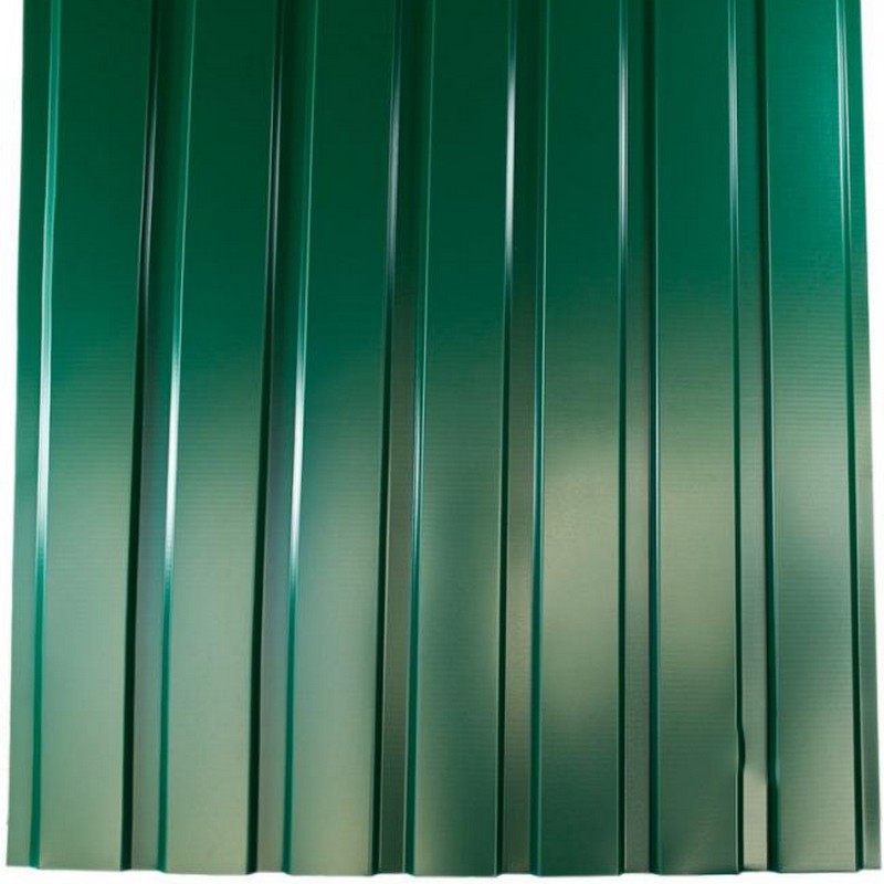 Профнастил ПР-15 зеленый 1170х1800