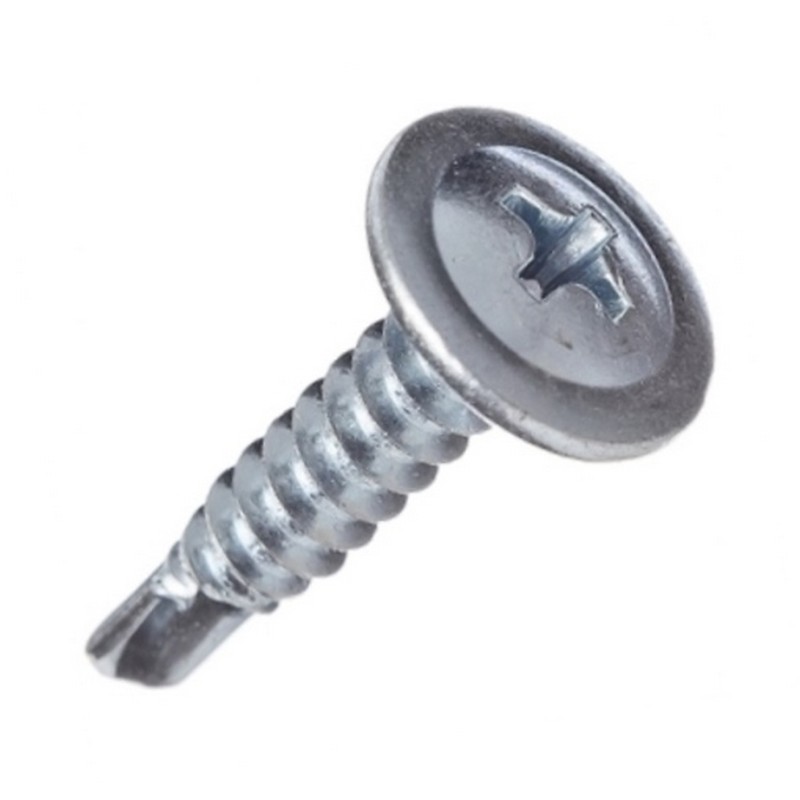 Саморезы с пресс-шайбой с буром 4,2х50