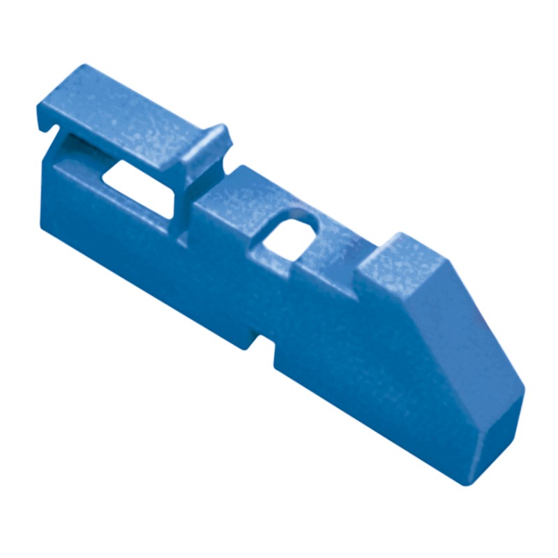 Изолятор на DIN-рейку синий