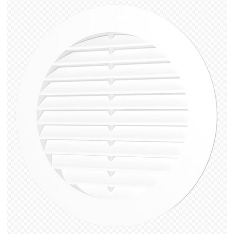 Решетка вентиляционная 12 РКС круглая с сеткой d 150 с фланцем d 125