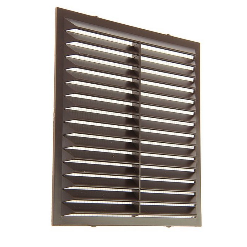 Решетка вентиляционная  138*138 1313С коричневая