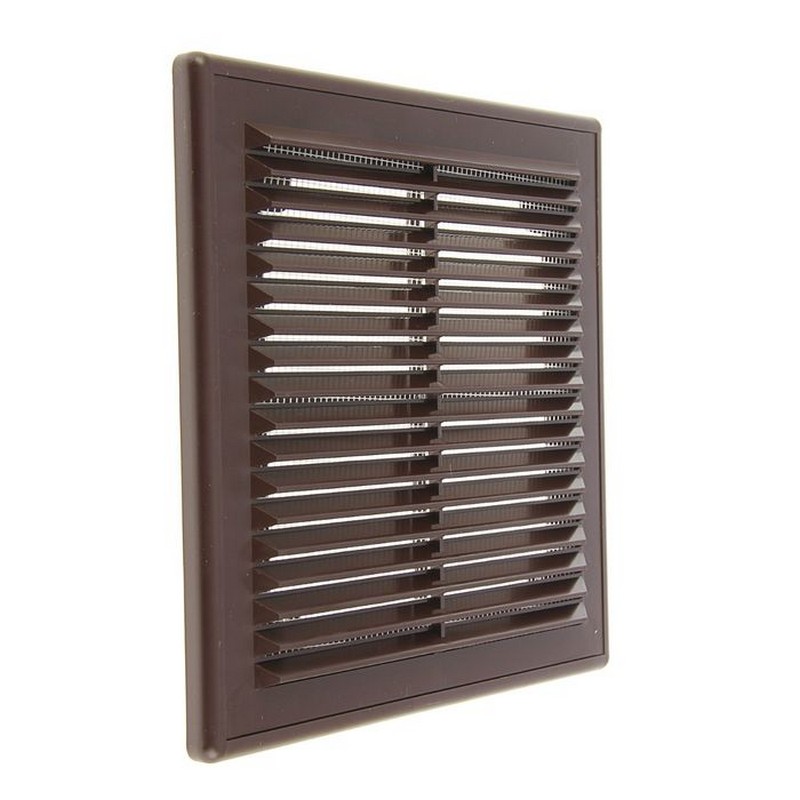 Решетка вентиляционная 2121Р  208*208 коричневая