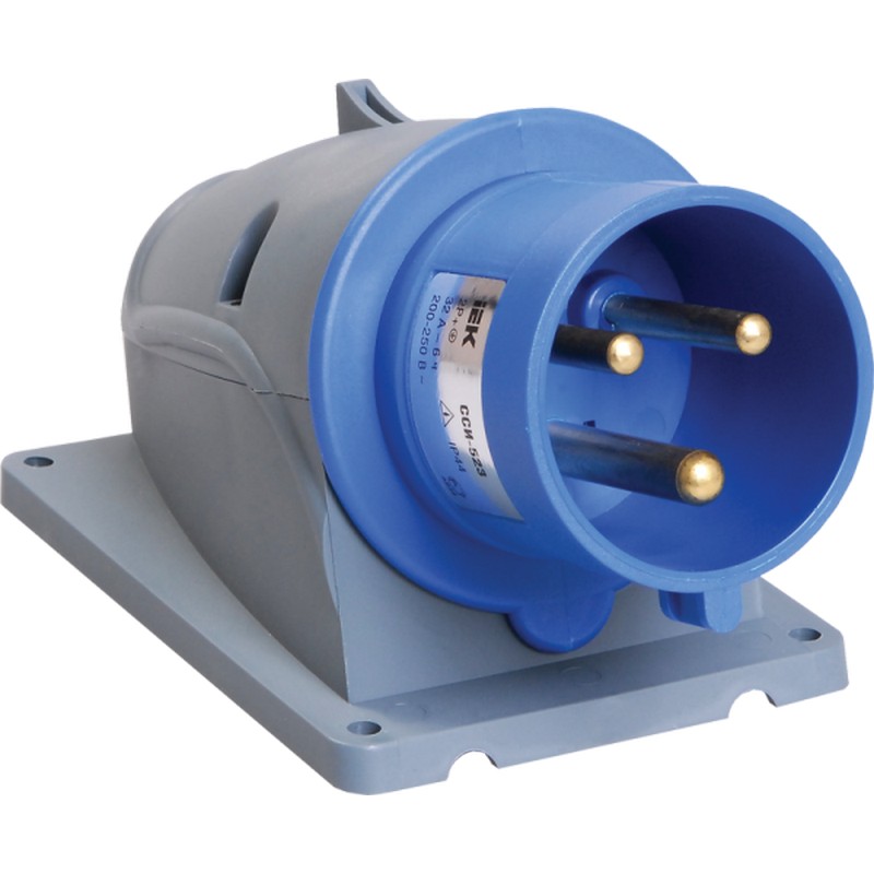 Вилка силовая стационарная 32А 2Р+Е 220в IP44 (523) ИЭК