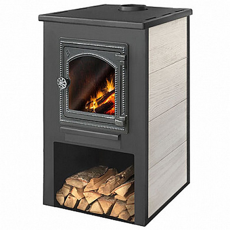 Печь-камин "ВАРВАРА" с плитой 