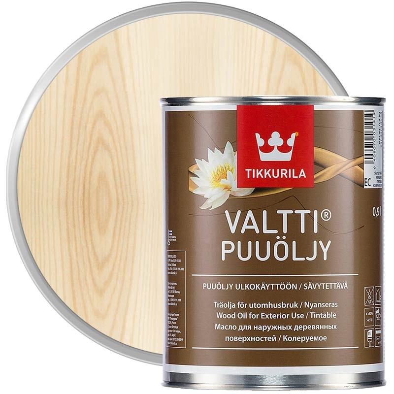 Масло TIKKURILA VALTTI PUUOLJY бесцветный 0.9л