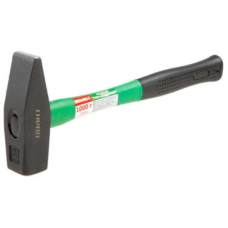 Молоток 1000г фиберглас.рукоят. ВОЛАТ 10180-10