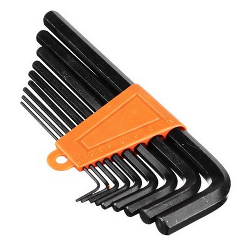 Набор ключей шестигран. 1,5-10мм (9шт) удлинен. ЕРМАК 657-014