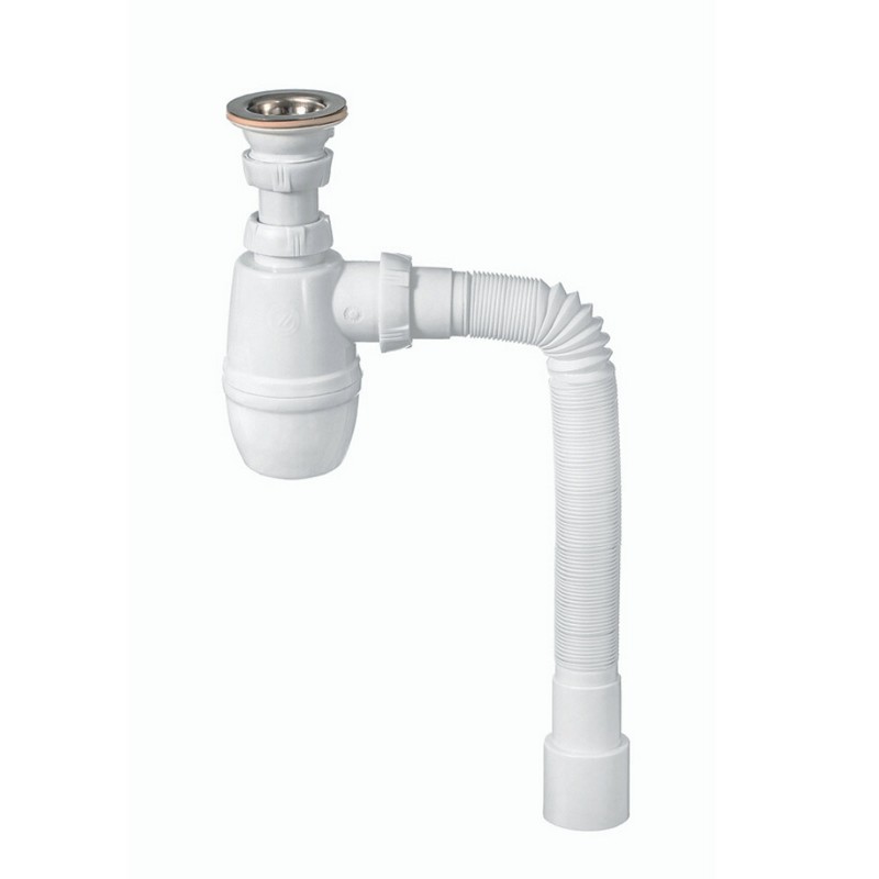 Сифон МИНОР 1 1/4"*40 с гофр.трубой 40*40/50 SM2102  30718050