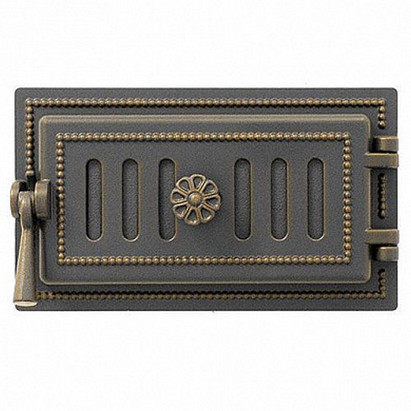 Дверь поддувальная ВЕЗУВИЙ 236,275*140 мм ,бронза