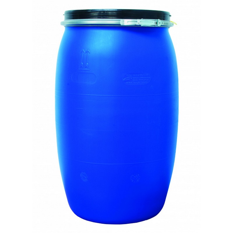 Бочка пласт. 127л с крышкой 