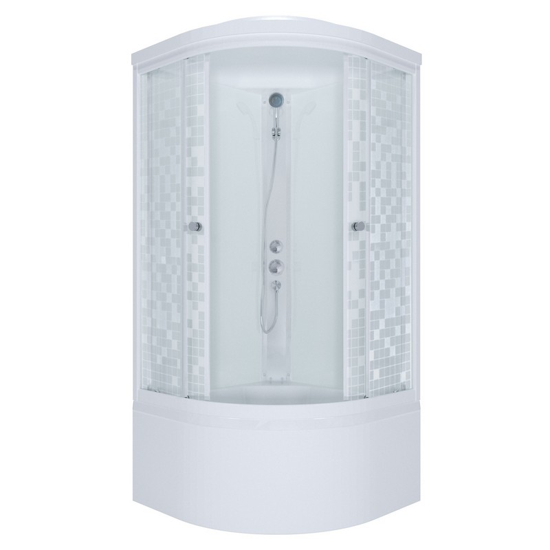 Душевая кабина СТАНДАРТ Б,ДН4высокий поддон 90*90 АКВА,МОЗАЙКА