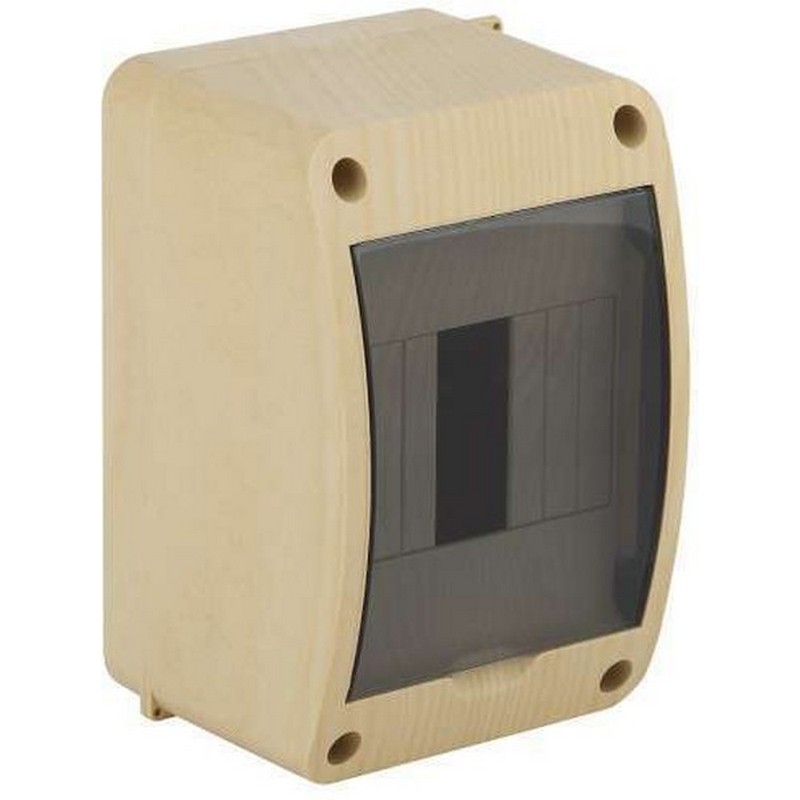 Бокс о/у 4-модул. пласт. с двер. Сосна IP40 Рувинил 68304-27М