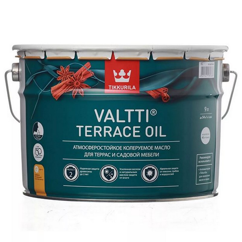 Масло для терасс VALTTI TERRACE OIL EC 9л