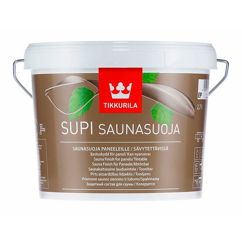 Состав защитный для бань TIKKURILA SUРI SAUNA PROTECT п/м 2,7л