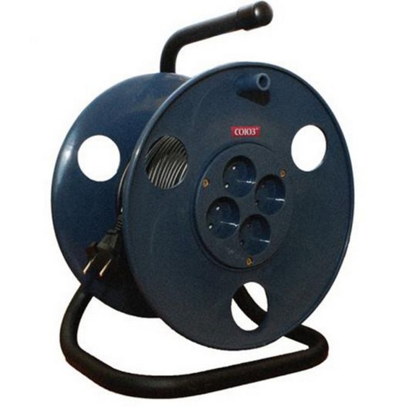 Удлинитель на катушке 4-мест. 20м ПВС 3х1,5 (3500вт) СОЮЗ 481S-3602