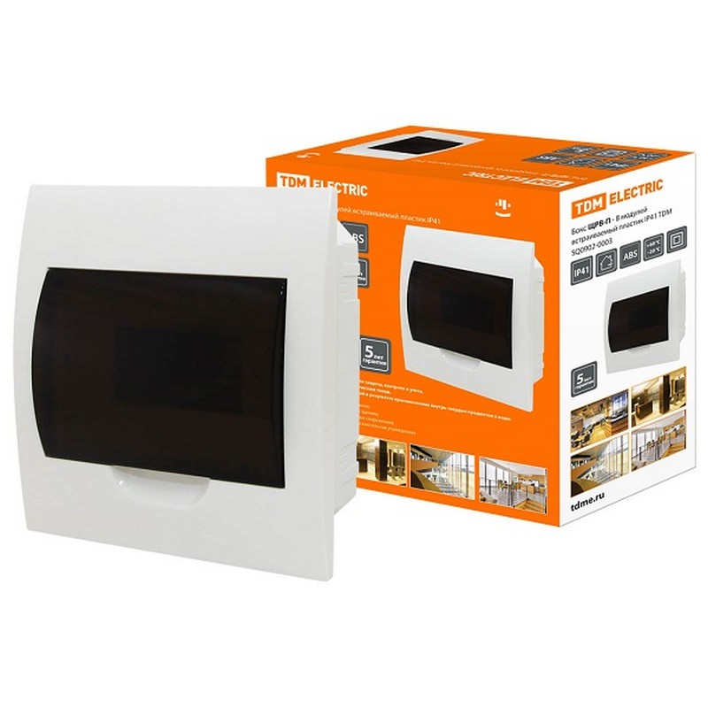 Бокс пластик ЩРВ-П-12 модул. встраиваемый IP40 TDM SQ0902-0004