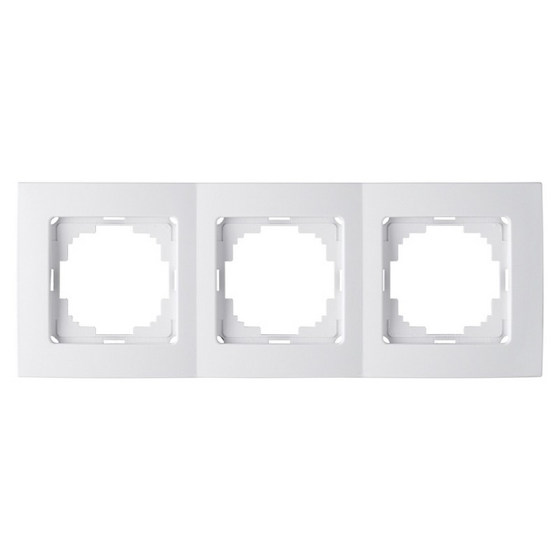 Рамка 3-мест. белая NILSON TOURAN EKO Naturel