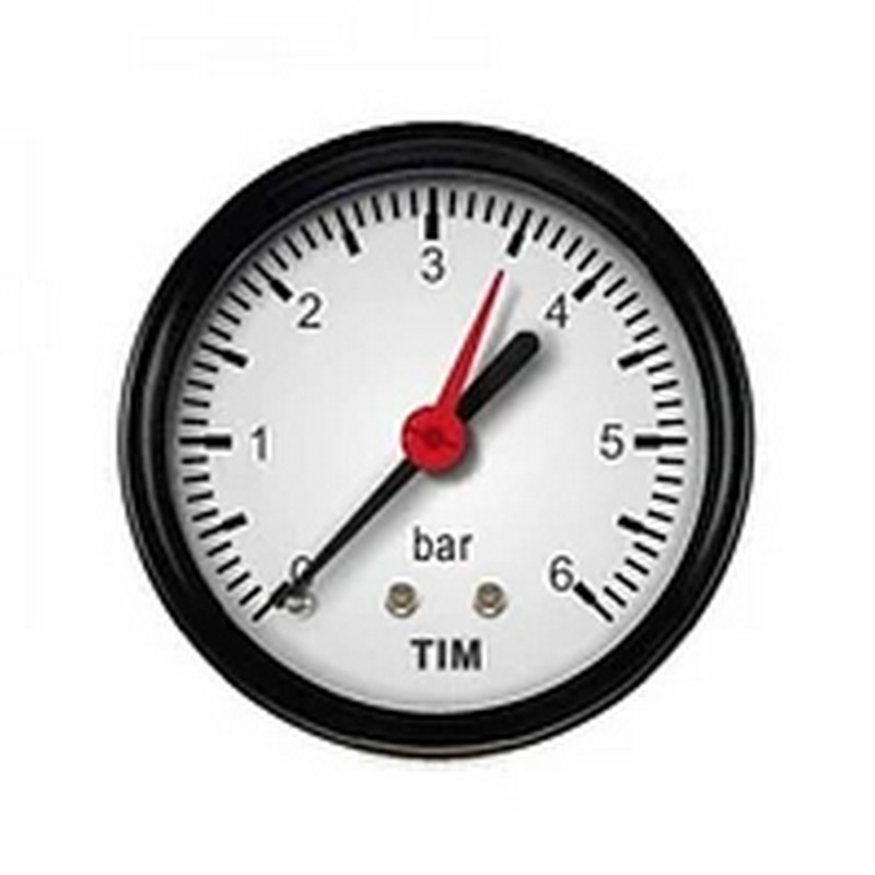 Манометр TIM 6 бар (аксиальный) 
