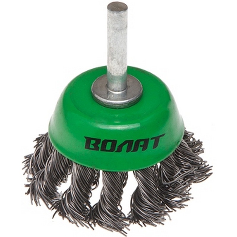 Кордщетка для дрели чашеобразная 50мм жесткая ВОЛАТ 81020-50