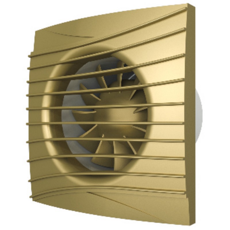 Вентилятор SILENT 4C с обр.клап D100 CHAMPAGNE (золото)