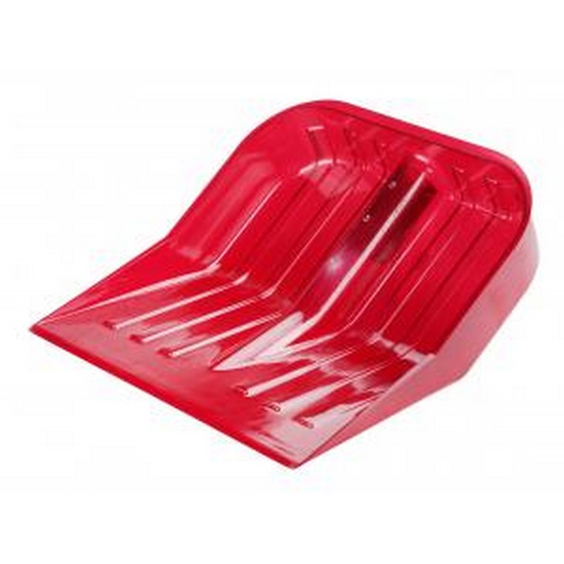 Лопата снеговая 430х420мм поликарбонат. красная без черенка "АЛЬТЕРНАТИВА" М7242