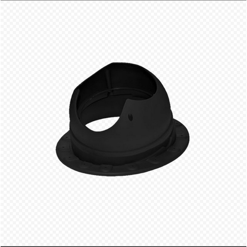 Проходной элемент трубы черный (фальцевая кровля)