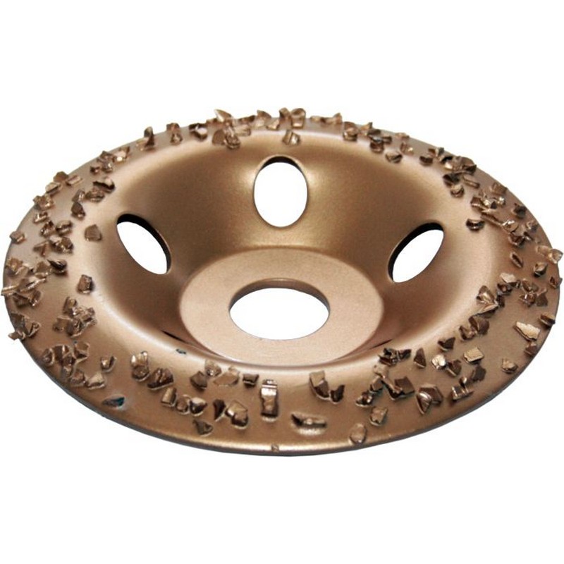 Диск шлифовальный чашеобр. твёрдосплав. 125/22мм крупное зерно №8 ПРАКТИКА 773-590